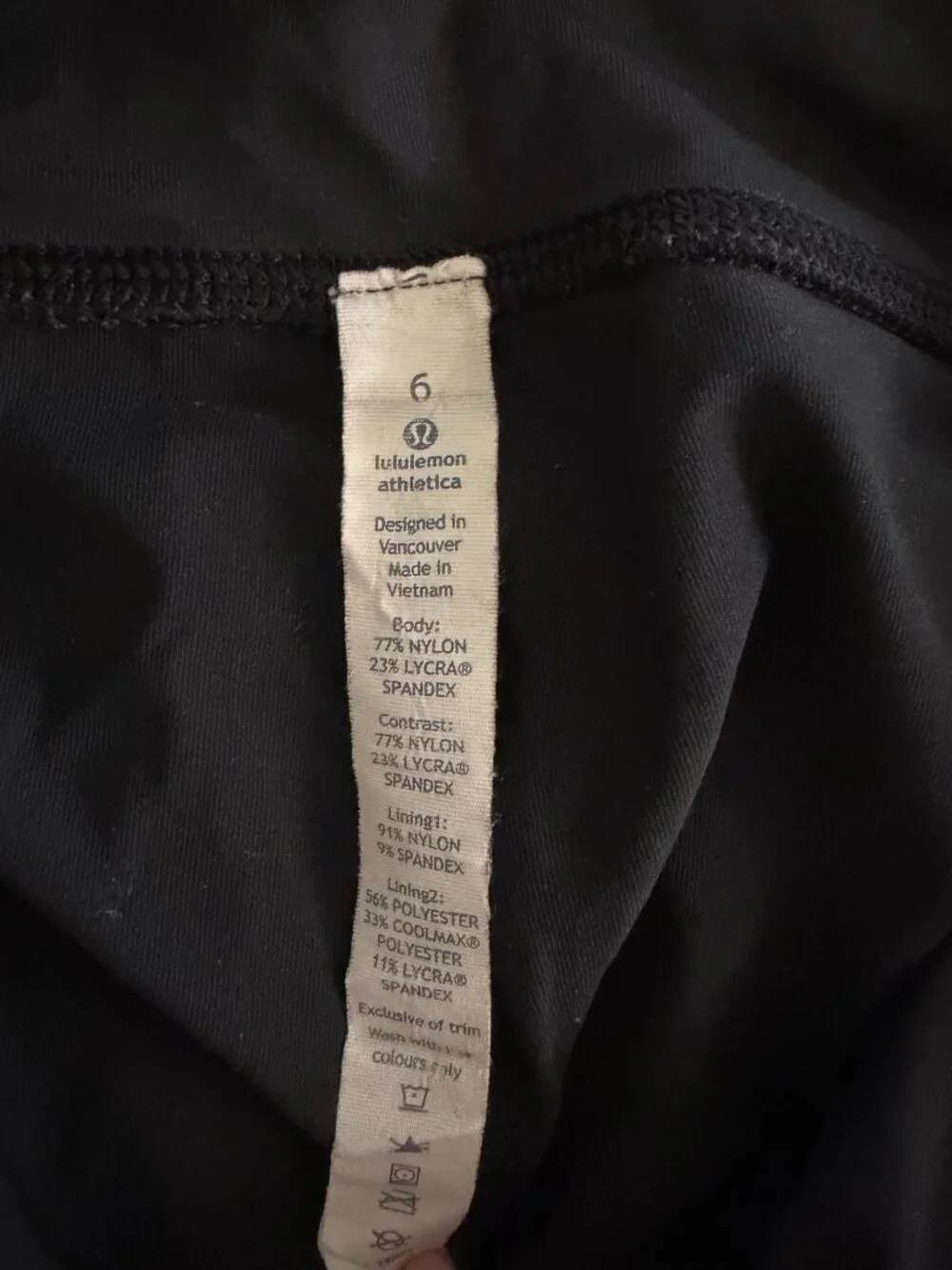 Lululemon x Soul Cycle Workout Leggings - Size 6